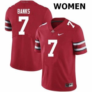 Women's Ohio State Buckeyes #7 Sevyn Banks Scarlet Nike NCAA College Football Jersey Latest JZV1744FT